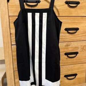 Black and White Striped Dress